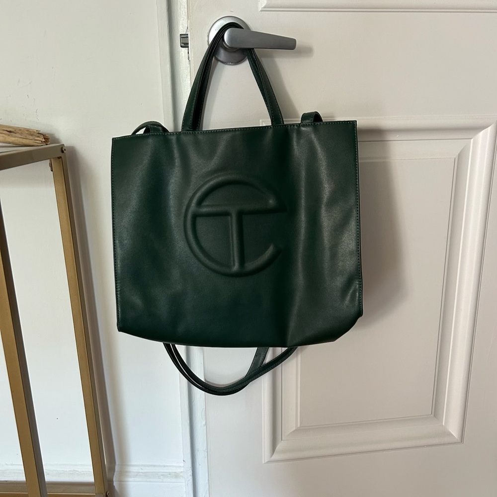 Telfar Dark Green Tote Bag